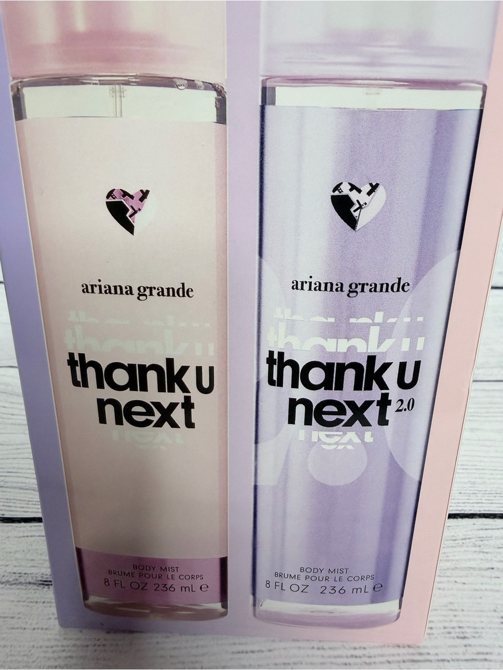 Ariana Grande Pink & Lavender Thank U Next Body Mist Set